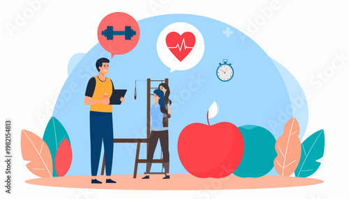 Man standing with easel painting.