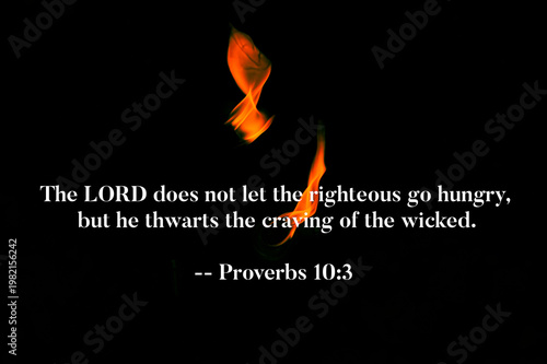 Proverbs 10 3