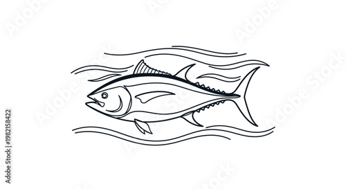 Fish swimming in the water fast.