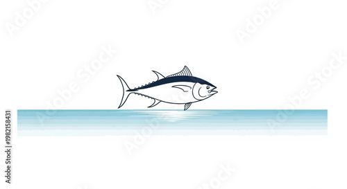 Fish Swimming in the Water Surface.