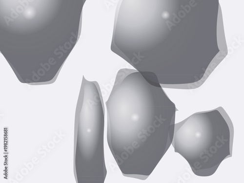 Metallic Mercury Droplets Sleek Chrome Abstract Background