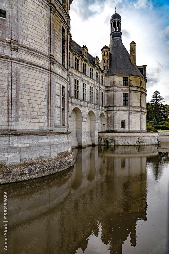 Fototapeta premium Royal castle Chambord, valley of river Loire, France. Years of construction 1520 - 1547 