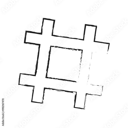 Hashtag icon vector illustration. hashtag sign and symbol. hashtag symbol on white background. Vector illustration. Eps file .