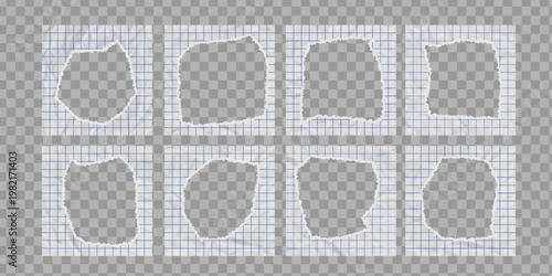 Hand Drawn Sketchy Frames Collection - Simple Doodle Borders with Irregular Edges on Transparent Background