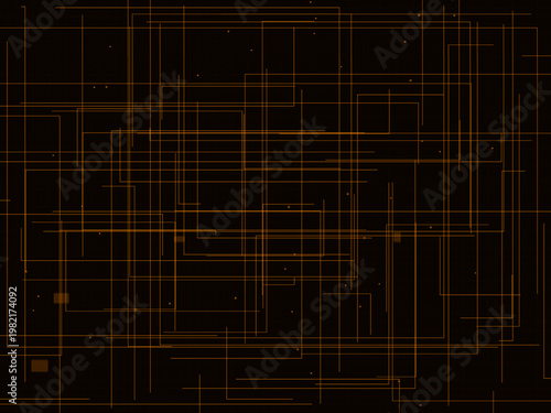 Digital Circuit Board Electronic Network Pattern Design