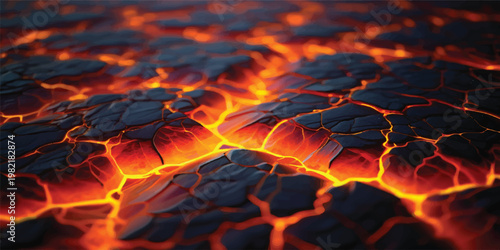 Fiery orange and red flames dance with intense heat against a black background, creating an abstract burning inferno that radiates warm light like a glowing fireplace or a hot campfire at night