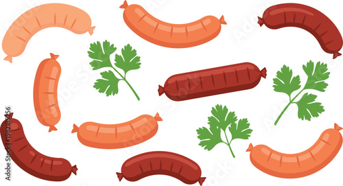 Medical Muscle Anatomy Illustration of Human Quadriceps with Highlighted Leg Muscles Educational Diagram for Fitness, Training, and Healthcare Design