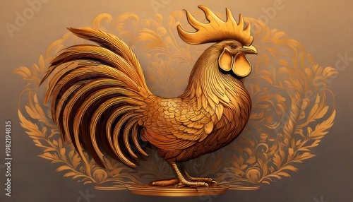 Golden Rooster - A Symbol of Prosperity and Good Fortune.