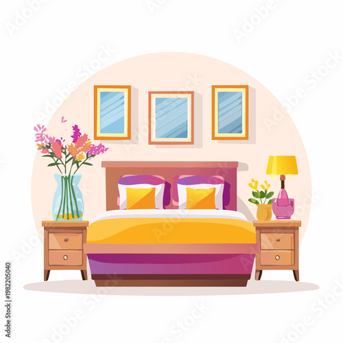 Hotelzimmer mit Duftkonzept und frischen Blumen