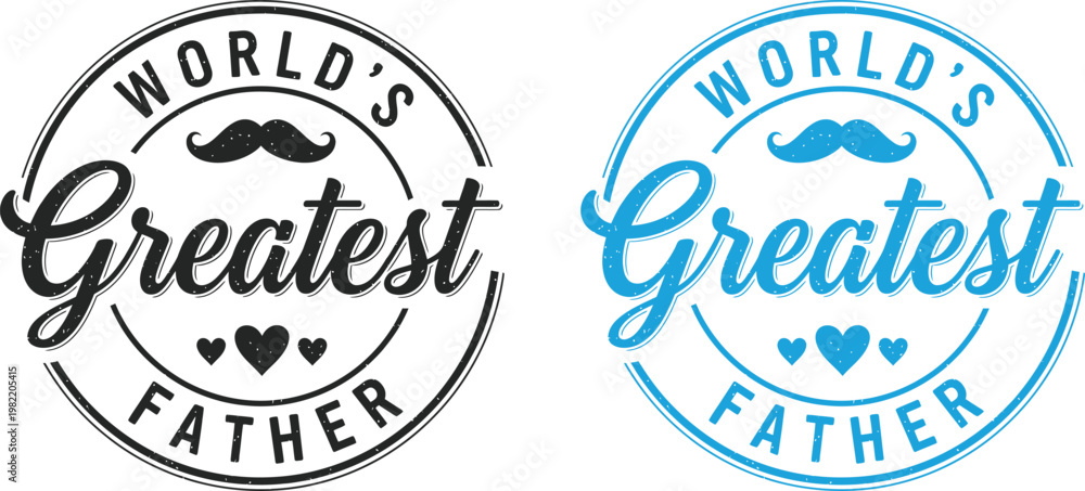 Obraz premium World's greatest father celebrating fathers day with heartfelt designs loving tributes
