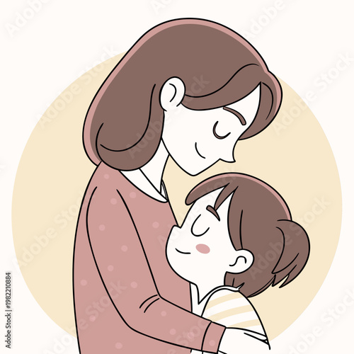 A woman holding a child in her arms