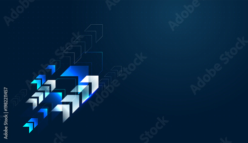Neon digital paths ascend through a grid, showcasing the upward momentum of a modern finance and business strategy. dynamic business backdrop where several upward