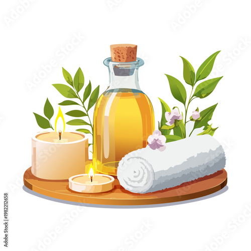 Duftöl-Massage im Spa-Bereich