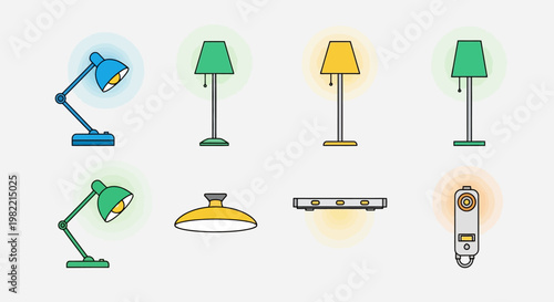 Happy cartoon characters and flower pots dancing cheerfully.