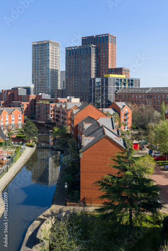 Skyscraper Reflections in Ashton Canal, Manchester