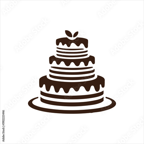 vector illustration of cake