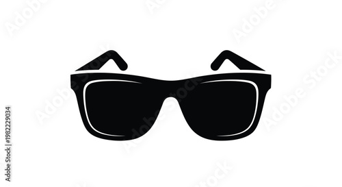 A pair of sunglasses with dark lenses