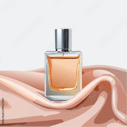 Parfüm und Seide im Luxus-Setting