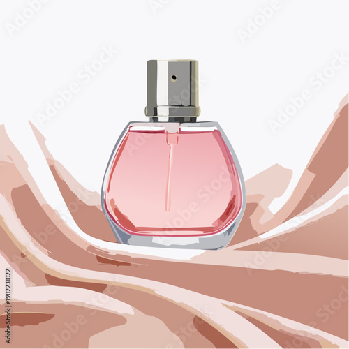 Parfüm und Seide im Luxus-Setting