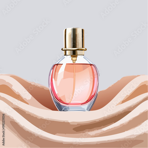 Parfüm und Seide im Luxus-Setting