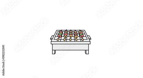A colorful illustration of a mattress.