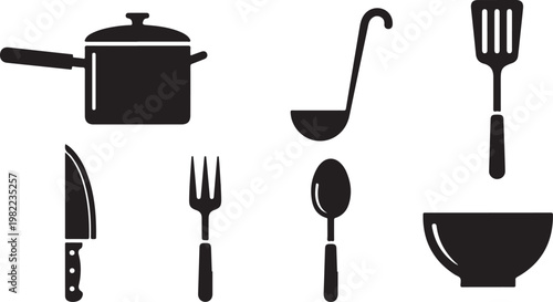 Black and white of coffee brewing equipment and accessories espresso cappuccino latte