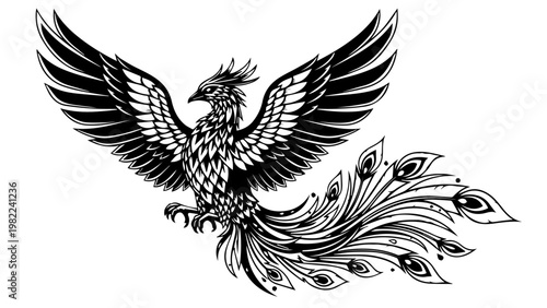 Pregnant woman silhouette with long wavy hair smiling and holding belly