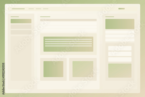 Pixel system SaaS dashboard background with refined spacing dense rows nested insights and premium sage gradient interface vector design