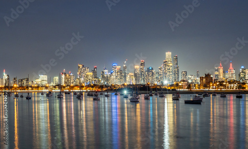Skyline of Melbourne city, Australia
