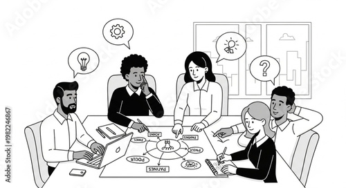 business people in office