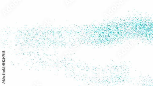 Gentle blue watercolor paint abstract art design.