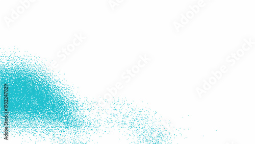 Abstract turquoise spray paint texture and modern art composition and grunge effect splash and artistic creation and unique design and contemporary background and visual artistry.