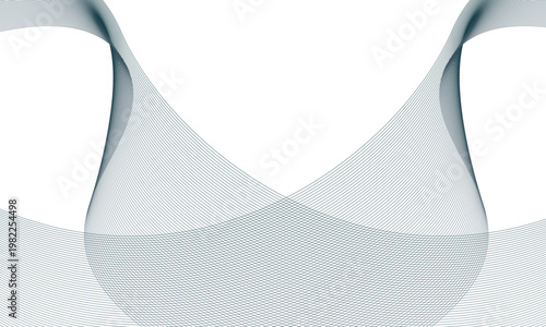 Obraz na plátně Abstract vector texture featuring sinuous waves and parallel lines, with a minim
