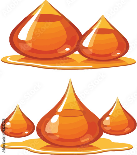 Illustrations of states and transitions of matter from solid to liquid Vector