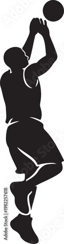 Basketball Sport Player Silhouette Collection