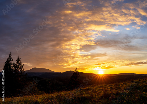 Sunset at Fitton Green Natural Area. Corvallis, Oregon.