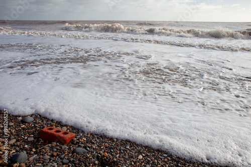 Slika na platnu Shoreline of East Yorkshire Coast, the fastest eroding coastline in Europe