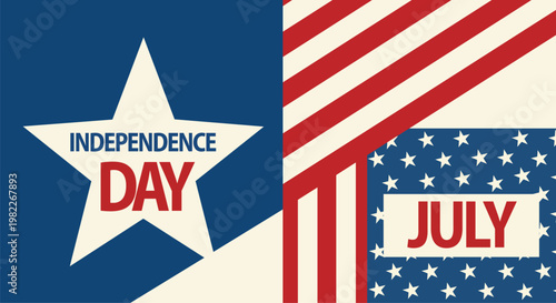 American independence day celebration stars stripes and freedom