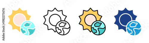 Global Education icon set multiple style collection