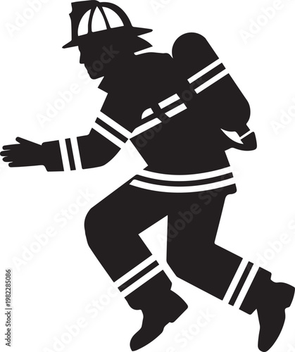 Sitting fox silhouette logo design with minimalist clean lines and elegant bushy tail profile representing nature wildlife and wilderness