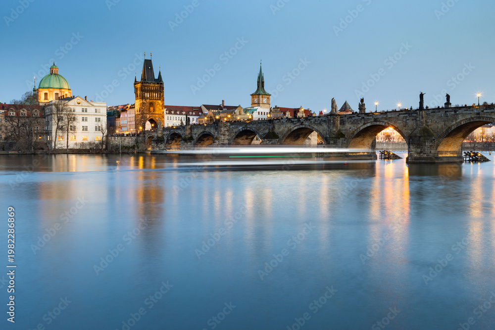 Fototapeta premium old Town of Prague with Charles Bridge Prague Czech Republic