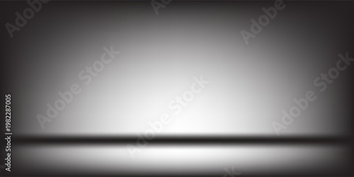 Abstract gradient podium background. Empty gray 3D studio background. Clean scene for product presentation mockup template. eps 10