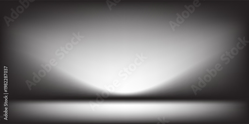 Abstract gradient podium background. Empty gray 3D studio background. Clean scene for product presentation mockup template. eps 10