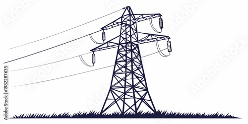 Electrical power transmission tower with high voltage lines electricity infrastructure electric transmission industrial engineering distribution technology development