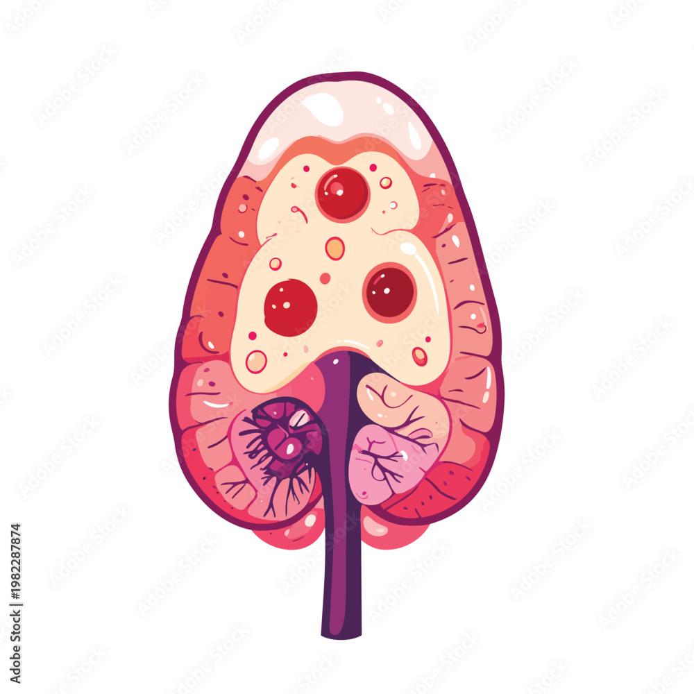 Naklejka premium brain illustrations