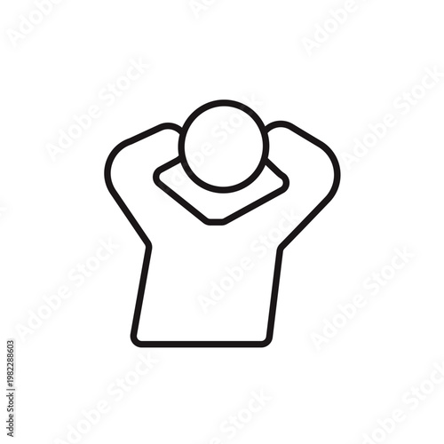 anxiety icons minimalist flat style design, anxiety Vector illustration on white background