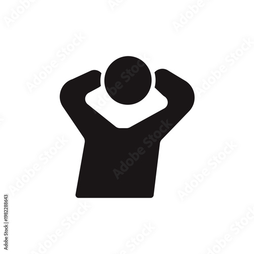 anxiety icons minimalist flat style design, anxiety Vector illustration on white background