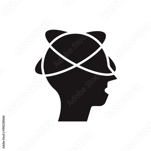 dizziness icons minimalist flat style design, dizziness Vector illustration on white background