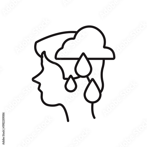 sweating icons minimalist flat style design, sweating Vector illustration on white background