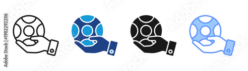 Fitness App icon set multiple style collection